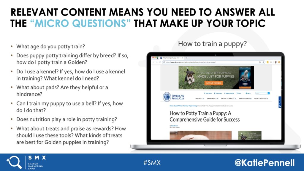 Answer the micro questions when it comes to SEO.